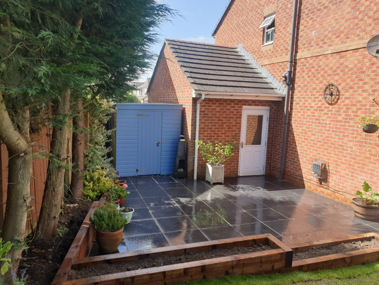 Patio Paving/Raised Beds